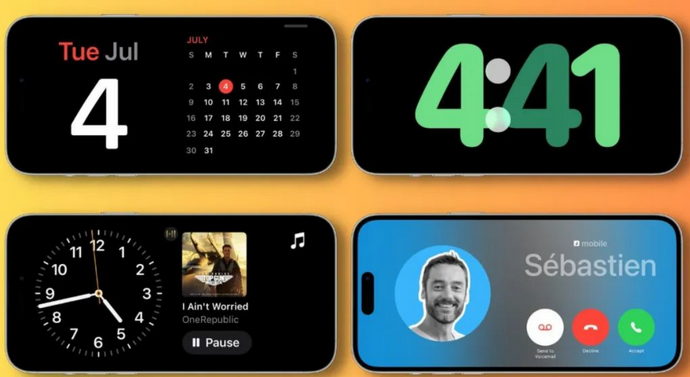 巴南苹果手机维修分享iOS17横屏充电待机显示有什么好处 