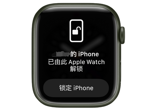 巴南苹果手机维修分享用 AppleWatch 解锁配备面容 ID 的 iPhone方法 